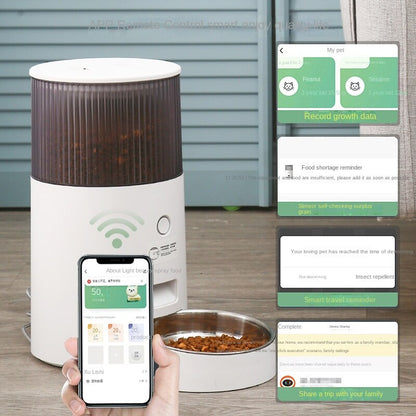 Alimentador y bebedero para mascotas con Wifi